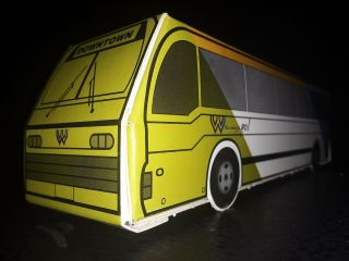 Bus Paper/cardboard Fold - Up Models W The Way To Go Downtown Vintage Vg Cond.