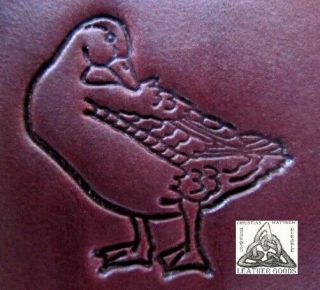 Discontinued Vintage Midas Detailed Grooming Duck 1 " Leather Stamp 8301