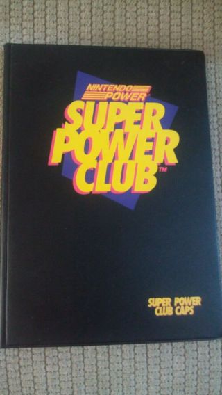Vintage Nintendo Power Power Club Caps Binder Filled (72) Rare