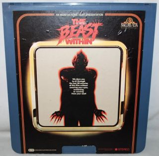 Vintage Ced Videodisc The Beast Within Mgm/ua