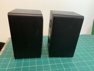 Vintage Realistic Minimus 7 40 - 2030C Black Metal Bookshelf Speakers 5