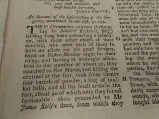 July 1760 Gentleman ' s Mag,  Jamaica Insurrection,  Cherokees Defeated SC,  Quebec 3