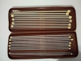 Leisure Arts Vintage Knitting Needle Set With Case,  Incomplete