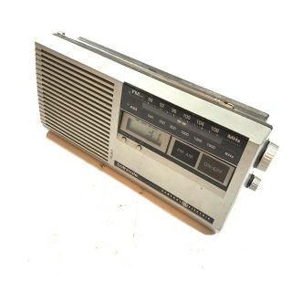 Vintage Ge Bathmate Am Fm Radio Clock General Electric Model 7 - 4204a