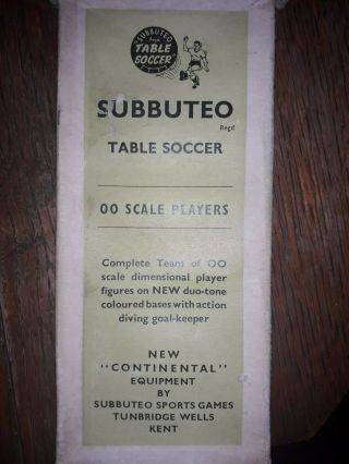 VINTAGE SUBBUTEO 00 SCALE PLAYERS - POSSIBLY RANGERS - COMPLETE - 04 2