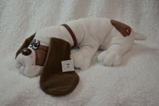 Vtg 1985 Tonka Pound Puppy/puppies White With Perfect Collar.  9 Inches (77)