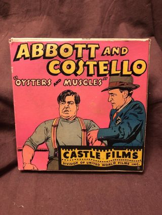Vintage Abbott And Costello Oysters And Muscles Castle Films Rare 16 Mm Film