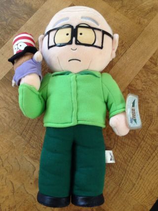 Vintage 14 " South Park Mr.  Garrison Plush Doll With Tags 1998 Comedy Central