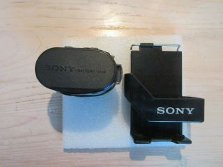 Vintage Sony Wm - 2 Stereo Walkman Ii Belt Clip Holder & Battery Pack -