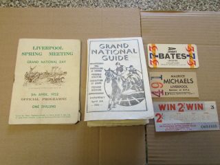 Vintage Official Program - Liverpool Grand National 1952 = Program / Guide / Etc