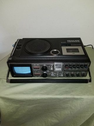 Vintage 1979 Sharp Model 3t - 59 Tri.  Mate Am/fm Radio Cassette Tv Boombox Parts