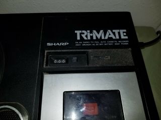 Vintage 1979 Sharp Model 3T - 59 Tri.  Mate AM/FM Radio Cassette TV Boombox Parts 4