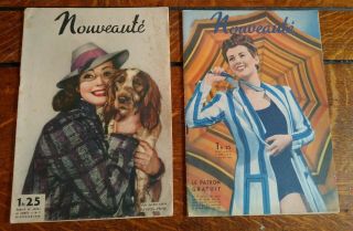 Vintage 1930s / 1940s Women’s French Fashion Magazines