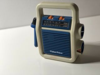 Vintage 80s Fisher Price Sing - A - Long Radio Microphone Toy 3805