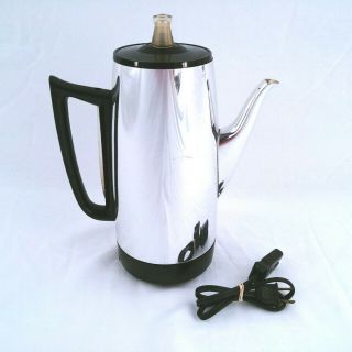 Vintage Percolator Electric Coffee Pot General Electric 9 Cups Immersible A8P15 2