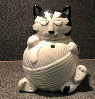 Vintage Tom Cat String Holder Hand Painted By Takahashi San Francisco