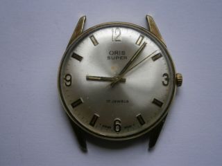 Vintage Gents Wristwatch Oris Mechanical Watch Spares Swiss Made
