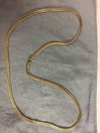 Vintage Whiting and Davis goldtone necklace 2