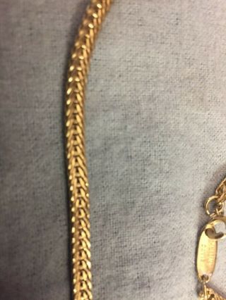 Vintage Whiting and Davis goldtone necklace 3