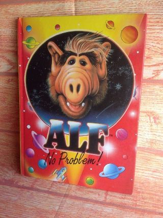 Alf No Problem Hardcover Retro Tv Show Book Vintage Television Series Alien Alf