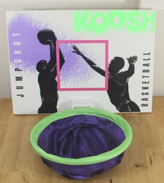 Vintage 1992 Oddzon Products Koosh Jumpshot Basketball Over The Door Hoop
