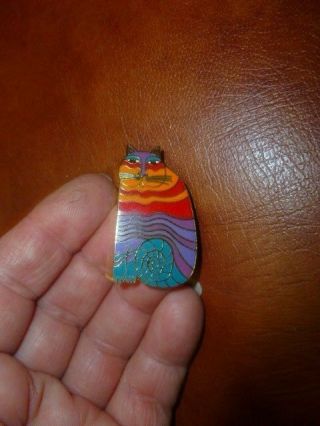 Vintage Laurel Burch Rainbow Cats Cat Pin Christmas In July