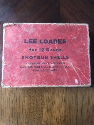 Vintage Lee Classic Shotshell Shotgun Loader 12 Ga Hand Reloading Gauge 1960 Set