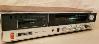 Columbia 8652 8 Track Player Multiplex Stereo Receiver Am Sw Fm Radio Solid Stat