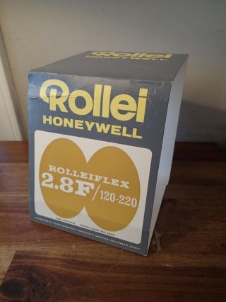 Rolleiflex 2.  8F/120 - 220 Camera Box Sleeve Only Honeywell Rollei 3