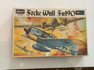 Vintage Hasegawa Focke Wulf Fw190 Airplane Model