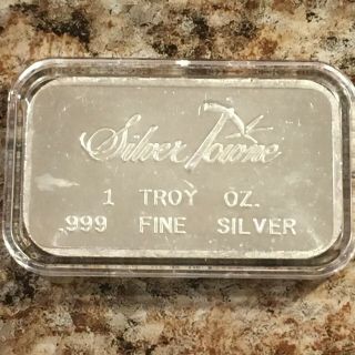 Vintage Silvertowne Logo 1oz.  999 Fine Silver Bar - In Capsule -