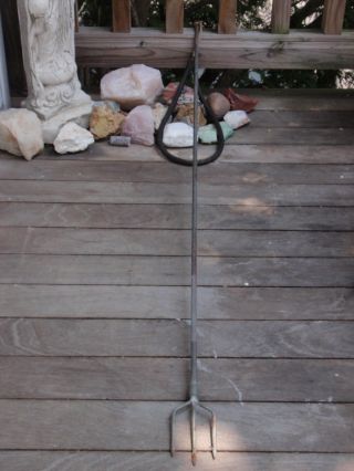 Vintage Scuba Under Water Full Length Spear Fishing 3 Pronged Spear