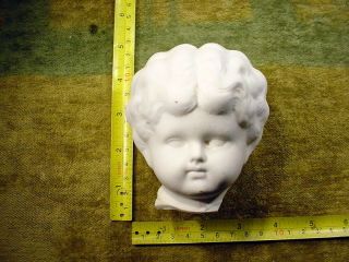 Large Excavated Unpainted Vintage Victorian Doll Head Hertwig Age 1860 Art 10972