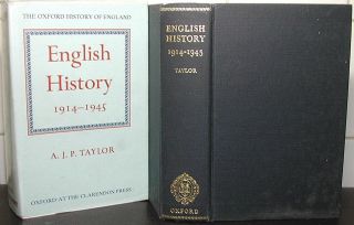 A J P Taylor Oxford History Of England First To Second World War Ww1 Wwii Ww2 Hb