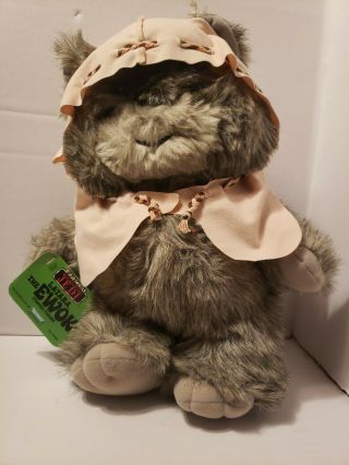Vintage Latata Ewok Return Of The Jedi Kenner Plush 15 " Stuffed Hood 1983 W/ Tag