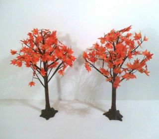 Vintage Dollhouse Miniature 1:12 Scale Maple Trees Fall Halloween Fairy Diorama