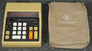 Vintage Texas Instruments Ti - 3500 Desktop Calculator With Cover