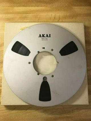 Akai Metal 10.  5 By 1/4 Reel To Reel Generic Box (probably Music On Tape)