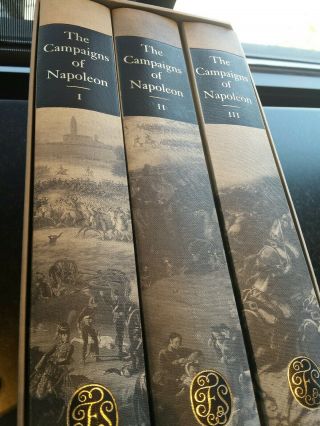 The Campaigns Of Napoleon By Chandler.  Folio Society Three Volume Set