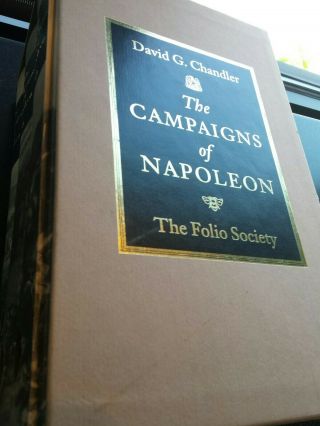 The Campaigns Of Napoleon By Chandler.  Folio Society three volume set 2