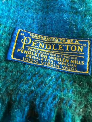 Vintage Pendleton Plaid Blanket USA 2