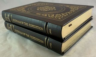 Easton Press Leather 2v Set Lewis & Clark Journals Of The Expedition Old West