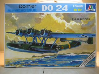 Vintage Italeri 1/72 Dornier Do24 Reconnaissance Seaplane 122
