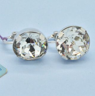Vintage Earrings Eisenberg 1950s Clear Brilliant Cut Crystal Bridal Jewellery