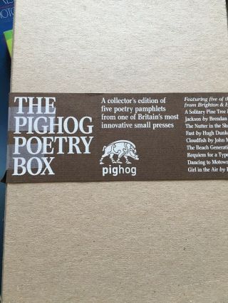 The Pighog Poetry Box - A Collector’s Edition Of Five Poetry Pamphlets