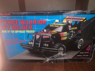 Vintage Radio Shack R/c Fierce Warrior Off - Roader Racing Truck With Charger