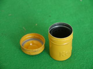 Rare Vintage Yellow Kodak Film Roll Tin With Screw Top