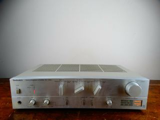 Technics Stereo Integrated Amplifier Su - V303 2 Channel Amp Silver Vintage 1980s