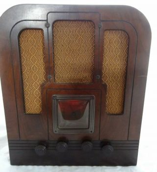Vintage 1935 General Electric (ge) Tube Radio 15 " T X 13 " L X 9.  5 W