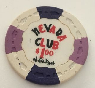 $1 Vintage Nevada Club Gaming Chip Casino Las Vegas